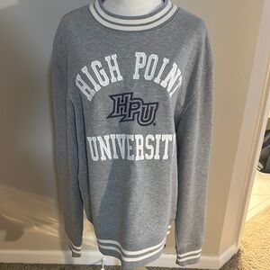 47 NWOT Gray Crewneck Sweater with Collegiate Style